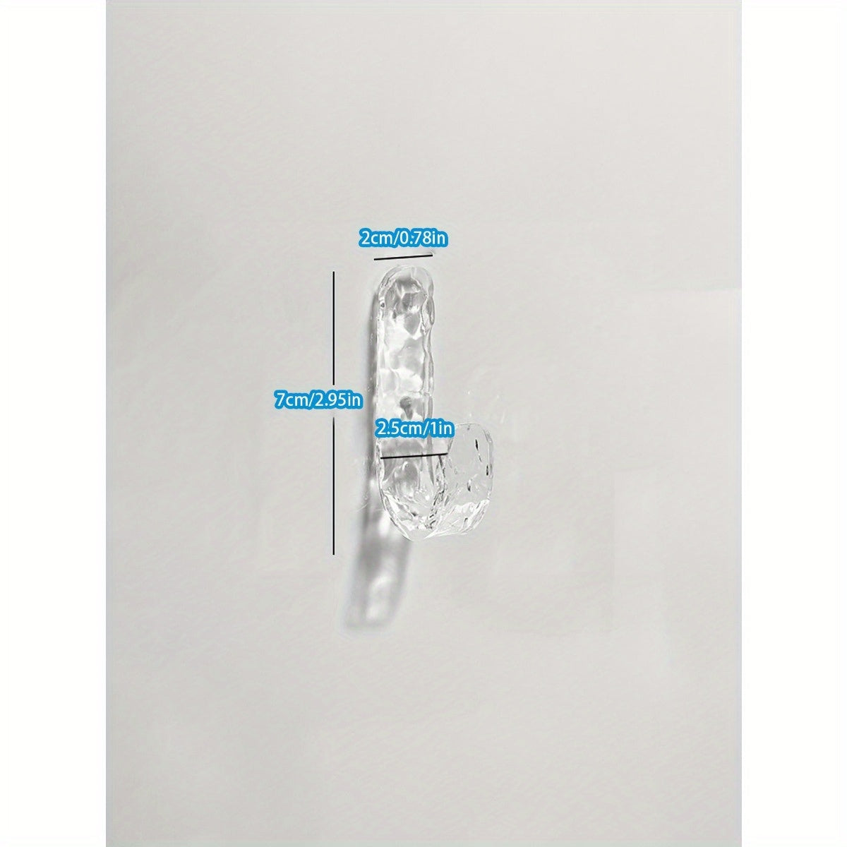 Four Contemporary Wave Design Adhesive Hooks - No Need for Drilling, Easy to Set Up, Plastic Hooks for Towels And Additions, Ideal for Bathrooms, Kitchens, And Hallways - Chic Wall-Mounted Storage Options, Bathroom Essentials | Sleek Hooks