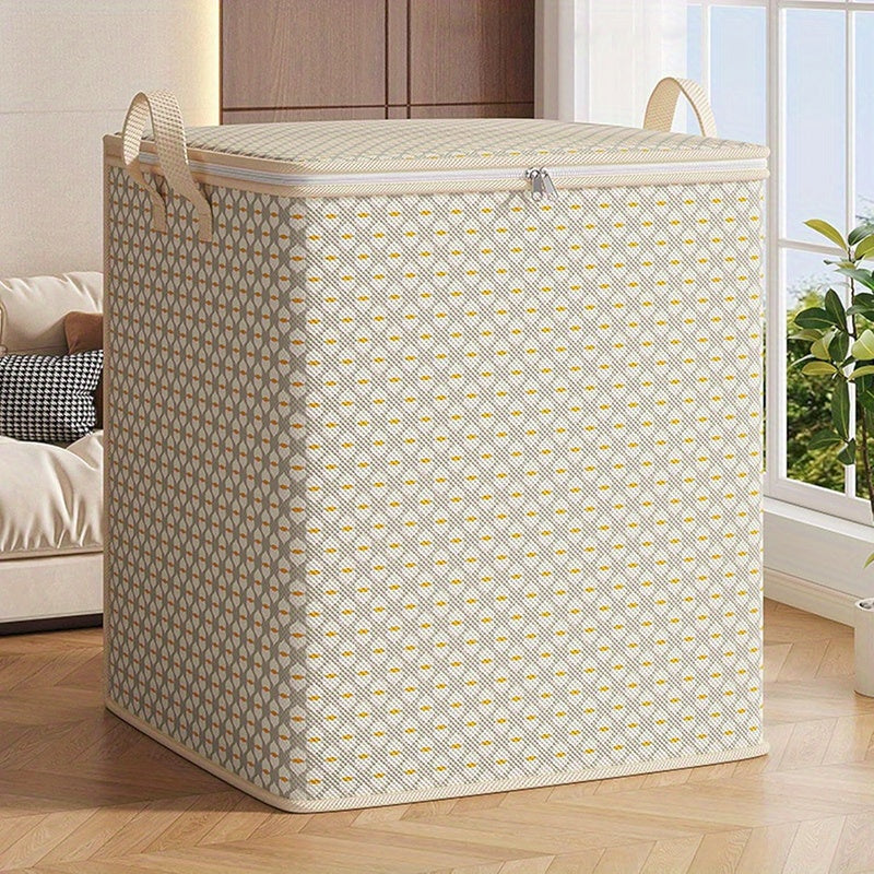 Large Storage Bags for Clothes, Organizers for Closets, Collapsible Bins with Strong Handles And Durable Zippers, Suitable for Clothing, Blankets, And Comforters