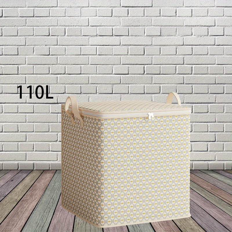 Large Storage Bags for Clothes, Organizers for Closets, Collapsible Bins with Strong Handles And Durable Zippers, Suitable for Clothing, Blankets, And Comforters