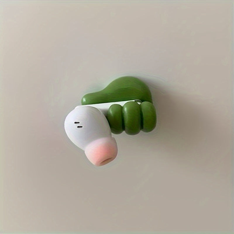 10 Thumb shaped Hooks - Non drilling Adhesive Hooks for Home, Kitchen, and Bedroom, Made of Plastic Material, Suitable for Charging Cables, Tables, and Drawers, Home Storage Organizer, Utility Hooks