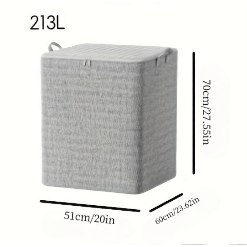 Large Non-Woven Fabric Storage Organizer Bag with Secure Zipper Closure - Heavy-Duty Durable Multi-Purpose Under-Bed Storage for Clothes, Blankets, Seasonal Bedding | Space-Saving Rectangular Design, Dustproof & Moisture-Resistant, Fits Under Bed