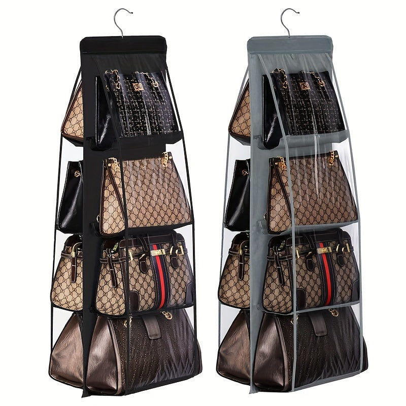 Hanging Storage Bag with 8 Pockets, Ideal for Organizing Closets, Featuring a Dust Cover And a Space-Saving Foldable Design