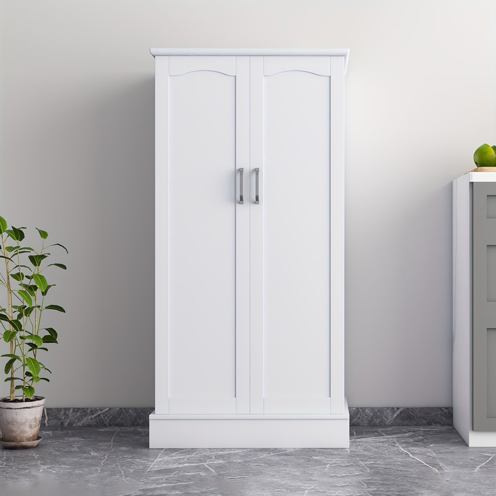 47-Inch Kitchen Pantry Cabinet Featuring Adjustable Shelves, Standalone Storage Solution for Kitchen, Buffet Sideboard for Dining And Living Areas